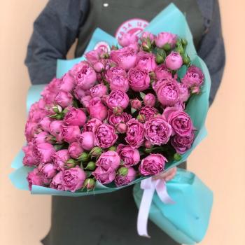Букет из кустовых розовых роз (артикул букета: 166005)