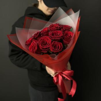 Букеты из красных роз 40 см (Эквадор) код: 177940