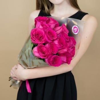 Букет из розовых роз 15 шт 40 см (Эквадор) №: 83080
