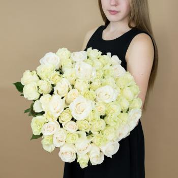 Букет из белых роз 101 шт 40 см (Эквадор) (артикул букета  86025)