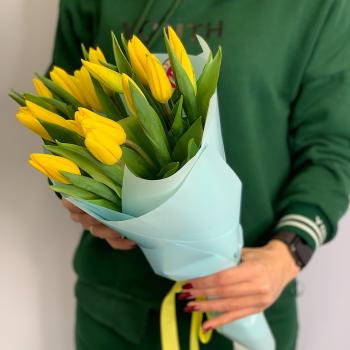 Тюльпаны жёлтые 15 шт [артикул - 130975]